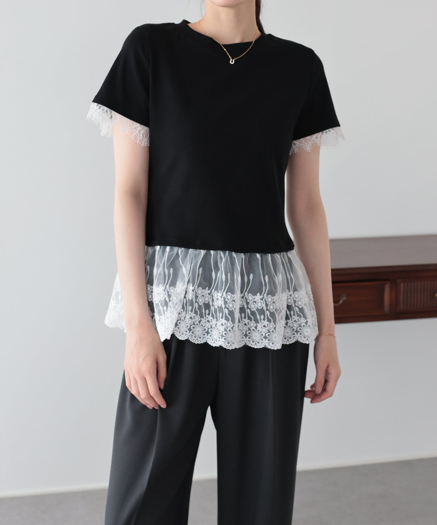 レースドッキングＴシャツ【メール便】