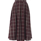 丈が選べるチェックロングスカート