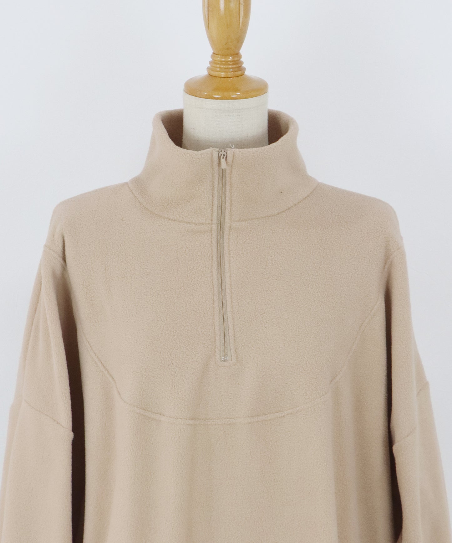 【早割5％OFF】ハーフジップフリースワンピース