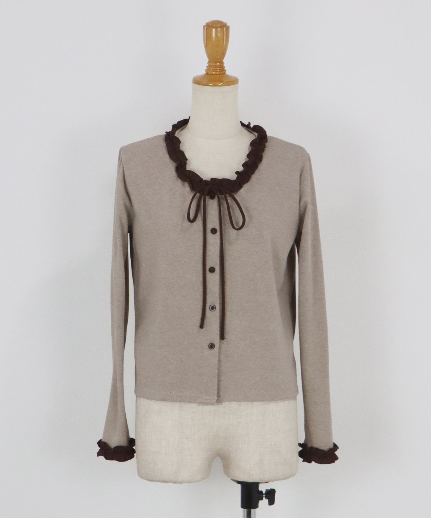 【早割5％OFF】フリルドッキングニット