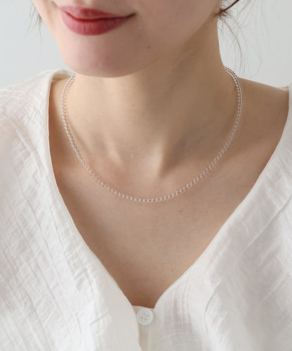 【早割5％OFF】クリアカラービーズネックレス【ネコポス】