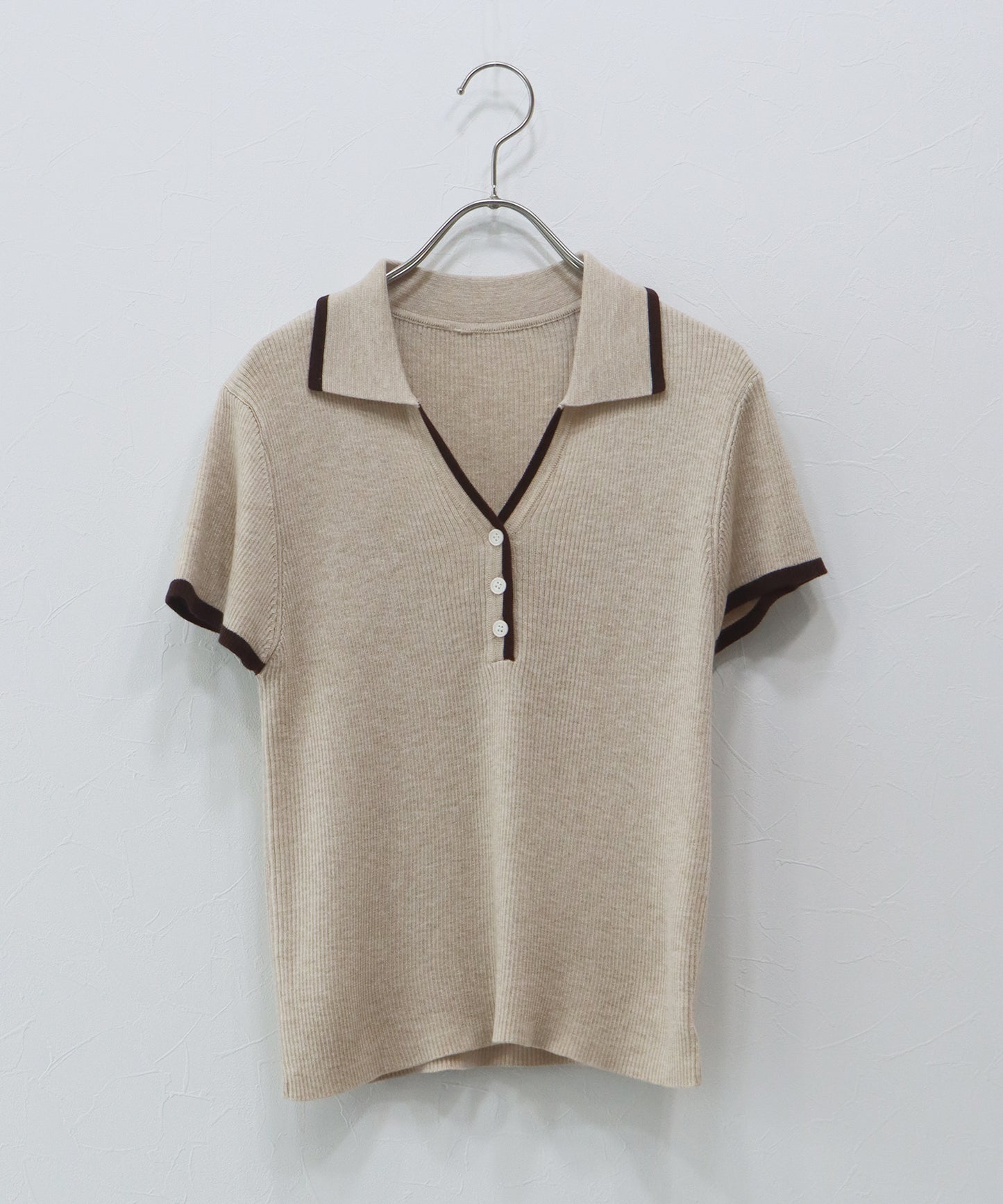 【早割5％OFF】バイカラースキッパーニット