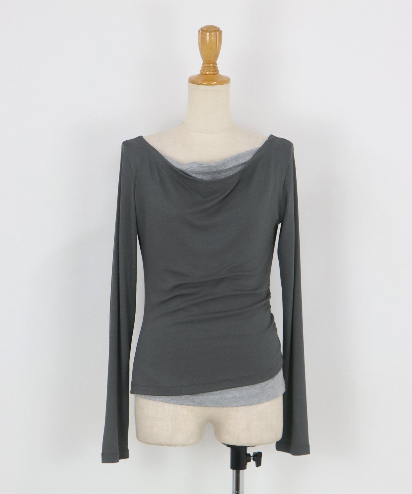 【早割5％OFF】ドレープレイヤードトップス【ネコポス】