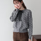 【早割5％OFF】ドットベロアリボンカーディガン