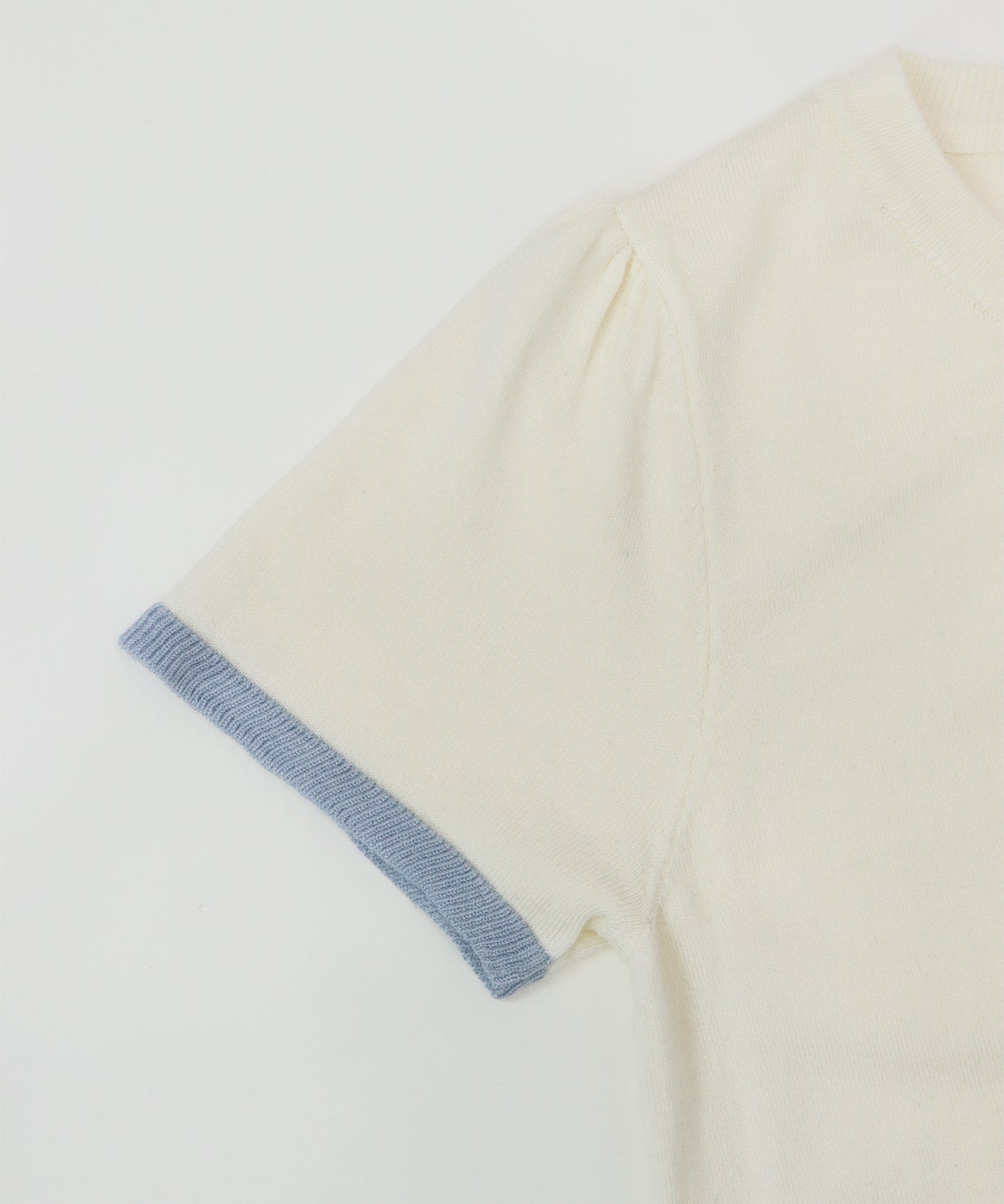 【早割5％OFF】リボン刺繍バイカラーカーディガン