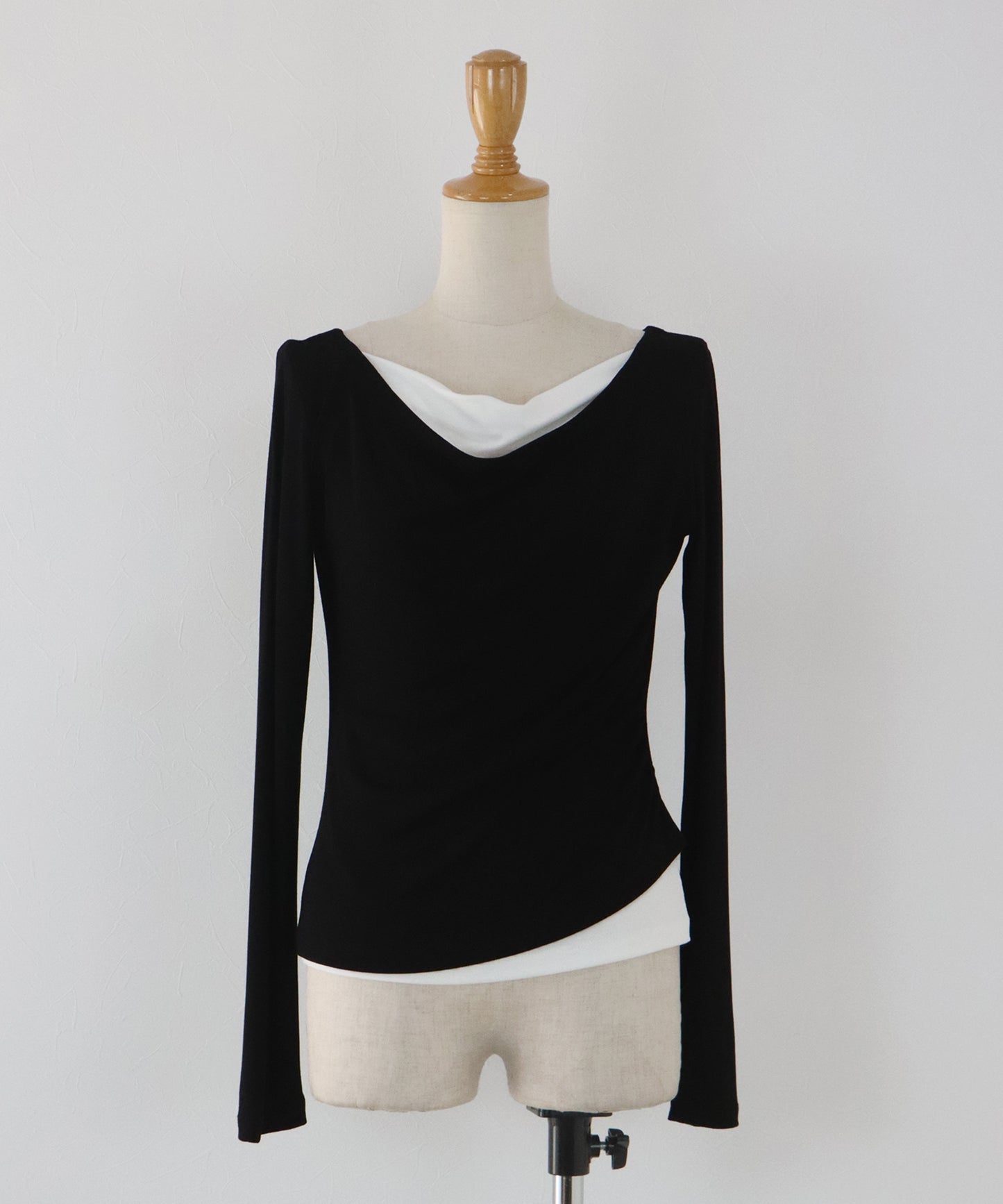 【早割5％OFF】ドレープレイヤードトップス【ネコポス】