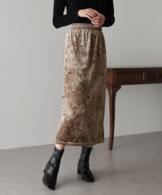 【SALE】クラッシュベロアスカート【ネコポス】