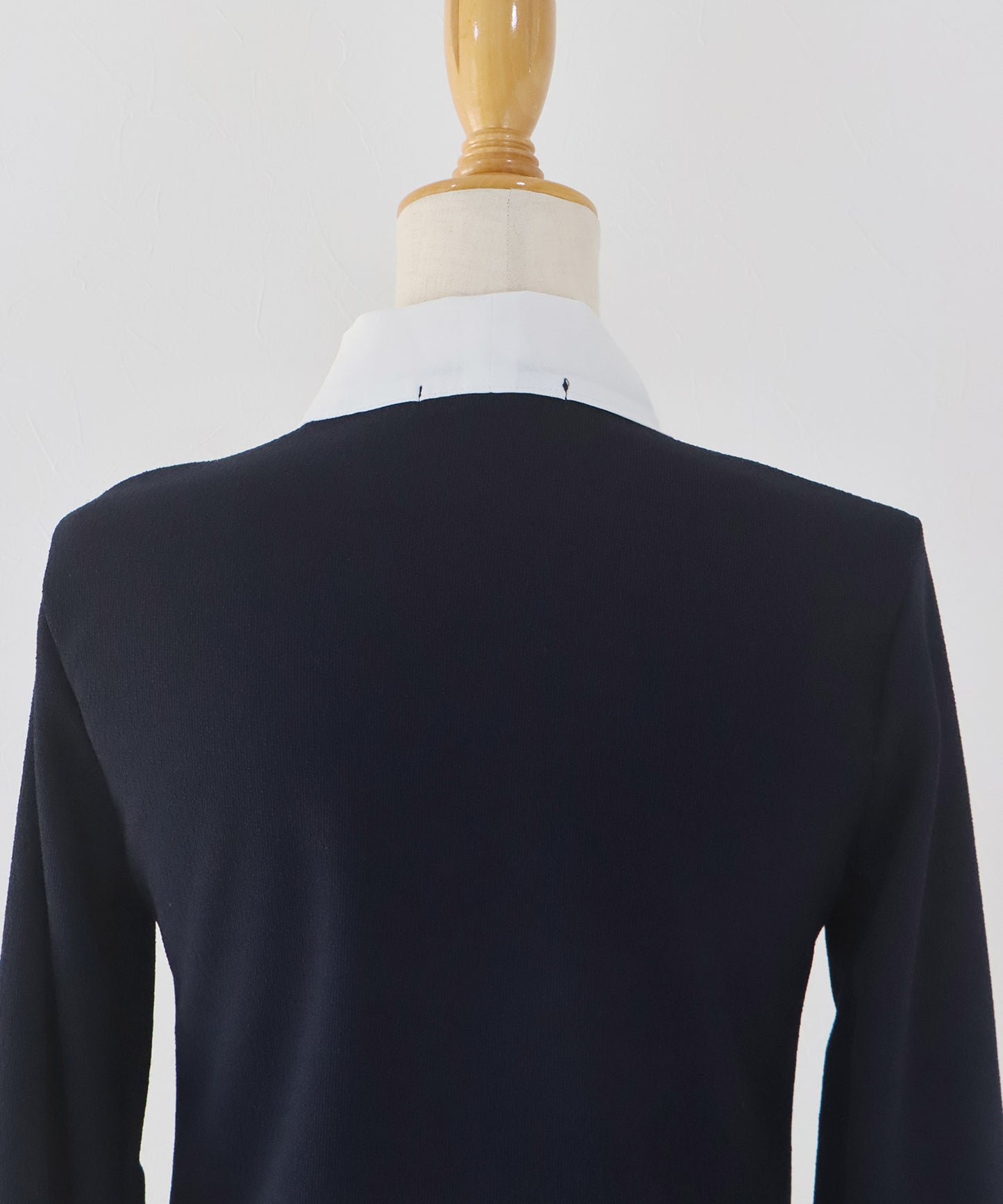 【早割5％OFF】ボウタイシャツドッキングカーディガン