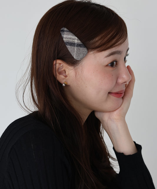 【早割5％OFF】チェック柄ヘアピンネコポス】