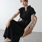 カシュクールシャツワンピース