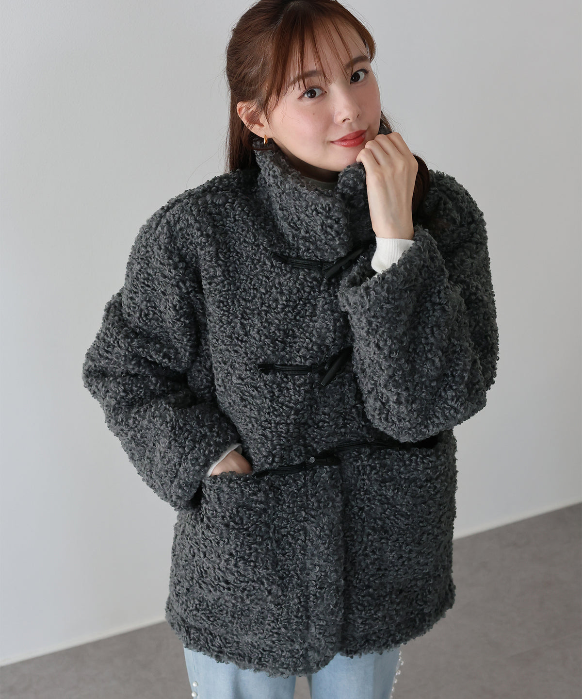 【早割5％OFF】プードルファーダッフルコート