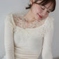 【早割5％OFF】フラワーレースニット【ネコポス】
