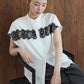 【早割5％OFF】レースドッキングフレンチスリーブブラウス【メール便】