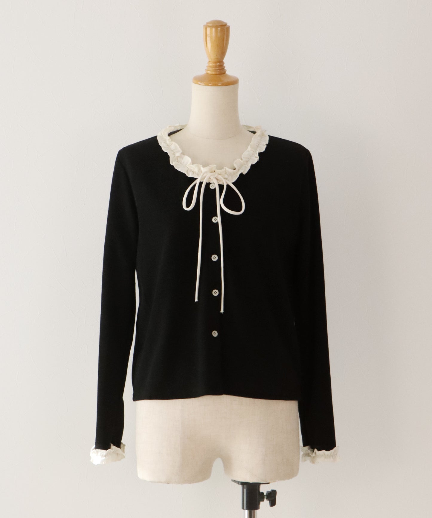 【早割5％OFF】フリルドッキングニット