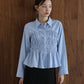 【早割5％OFF】ペプラムシャーリングシャツ