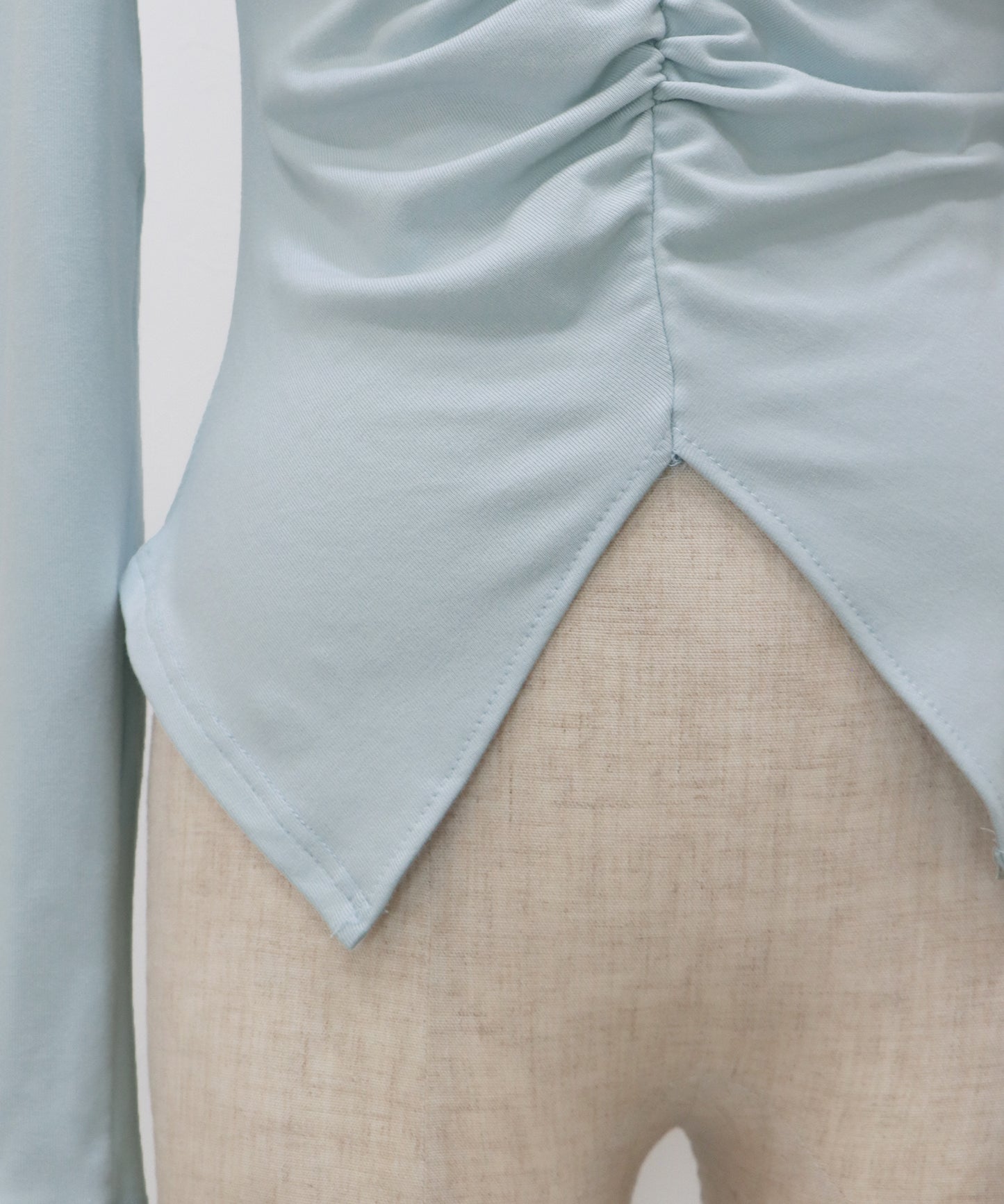 【早割5％OFF】フロントギャザーレースカットソー【ネコポス】