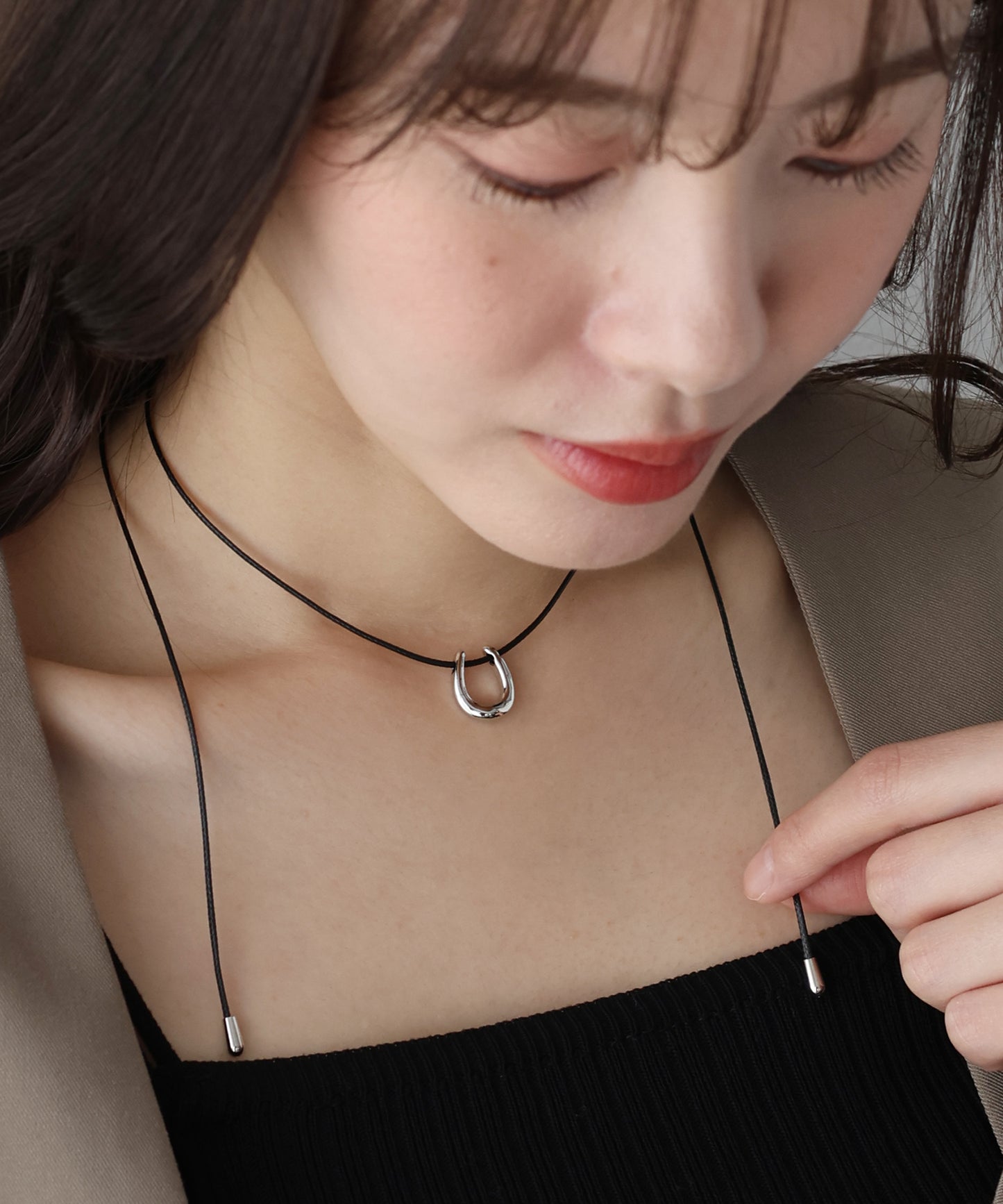 【早割5％OFF】ホースシューコードネックレス【ネコポス】