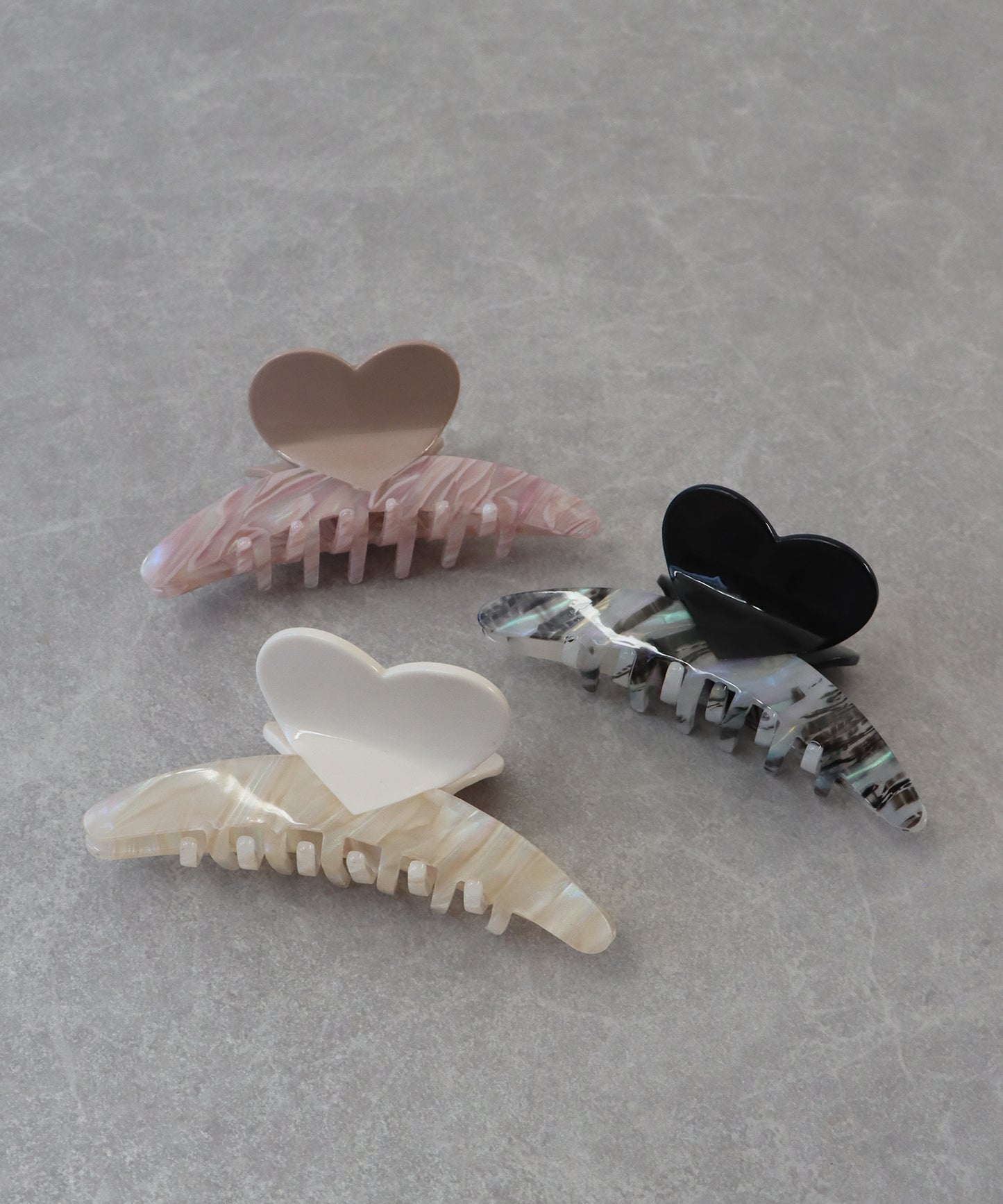 マーブルハートバンスクリップ