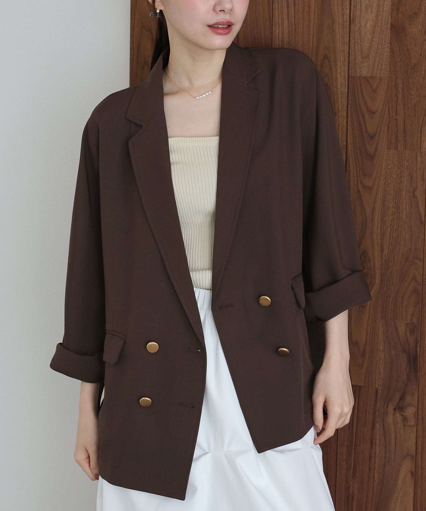 【早割5％OFF】リネンライクシャツジャケット