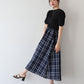 【TIME SALE】チェックドッキングワンピース