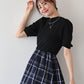 【TIME SALE】チェックドッキングワンピース