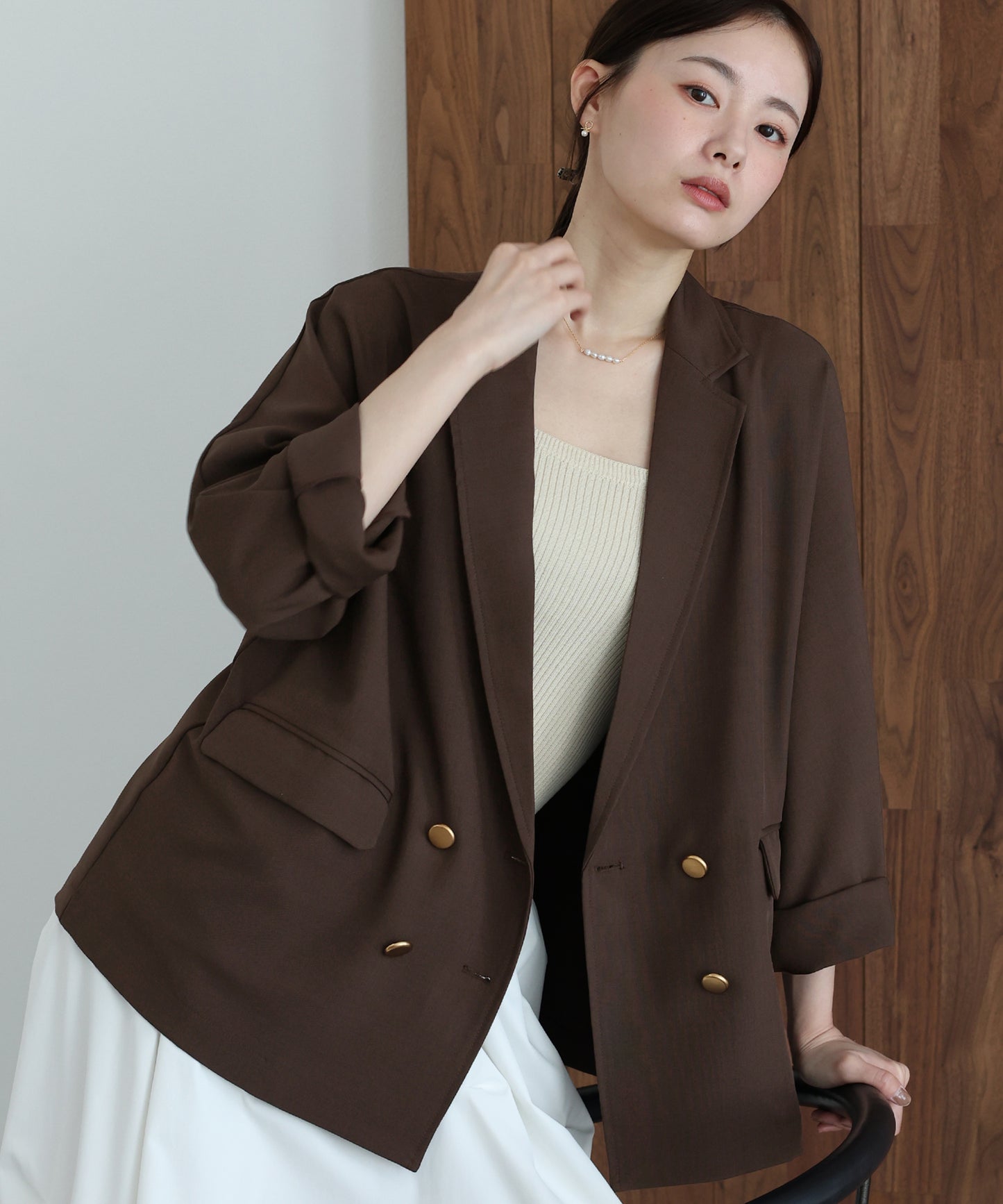 【早割5％OFF】リネンライクシャツジャケット