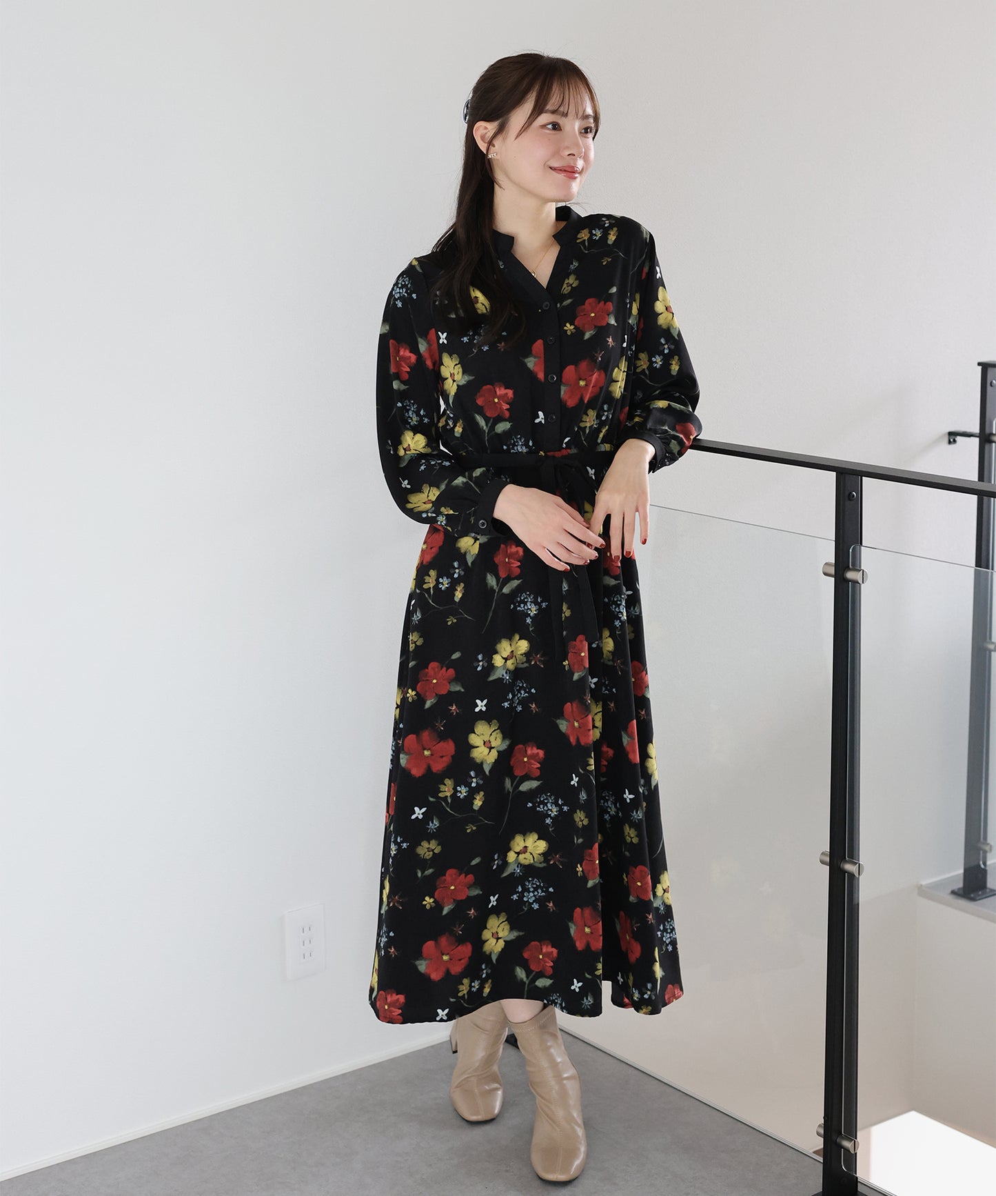 リボンフロッキーワンピース