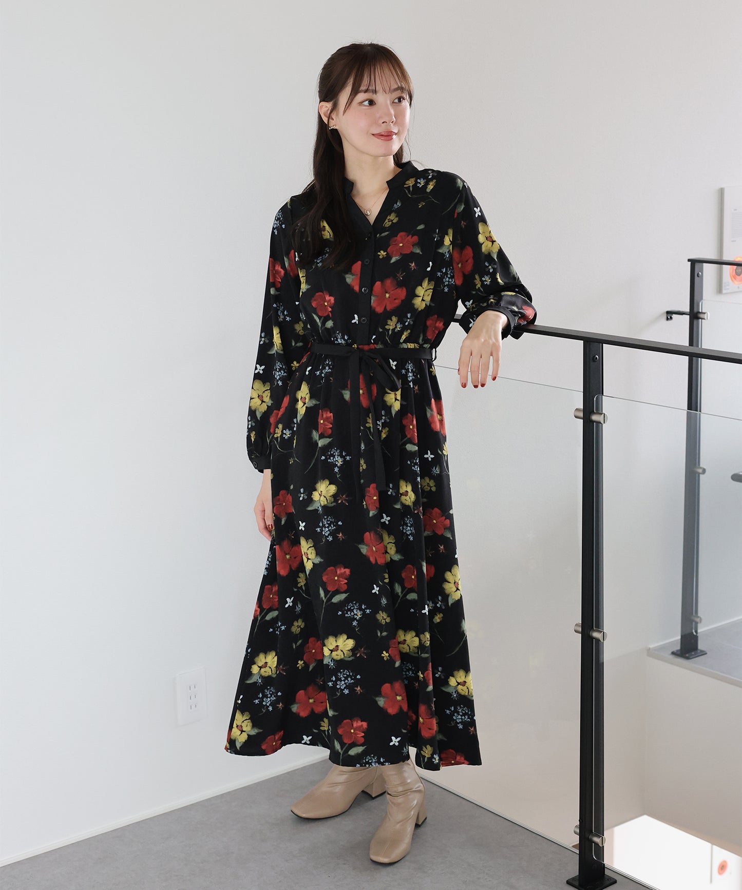 【SALE】リボンフロッキーワンピース