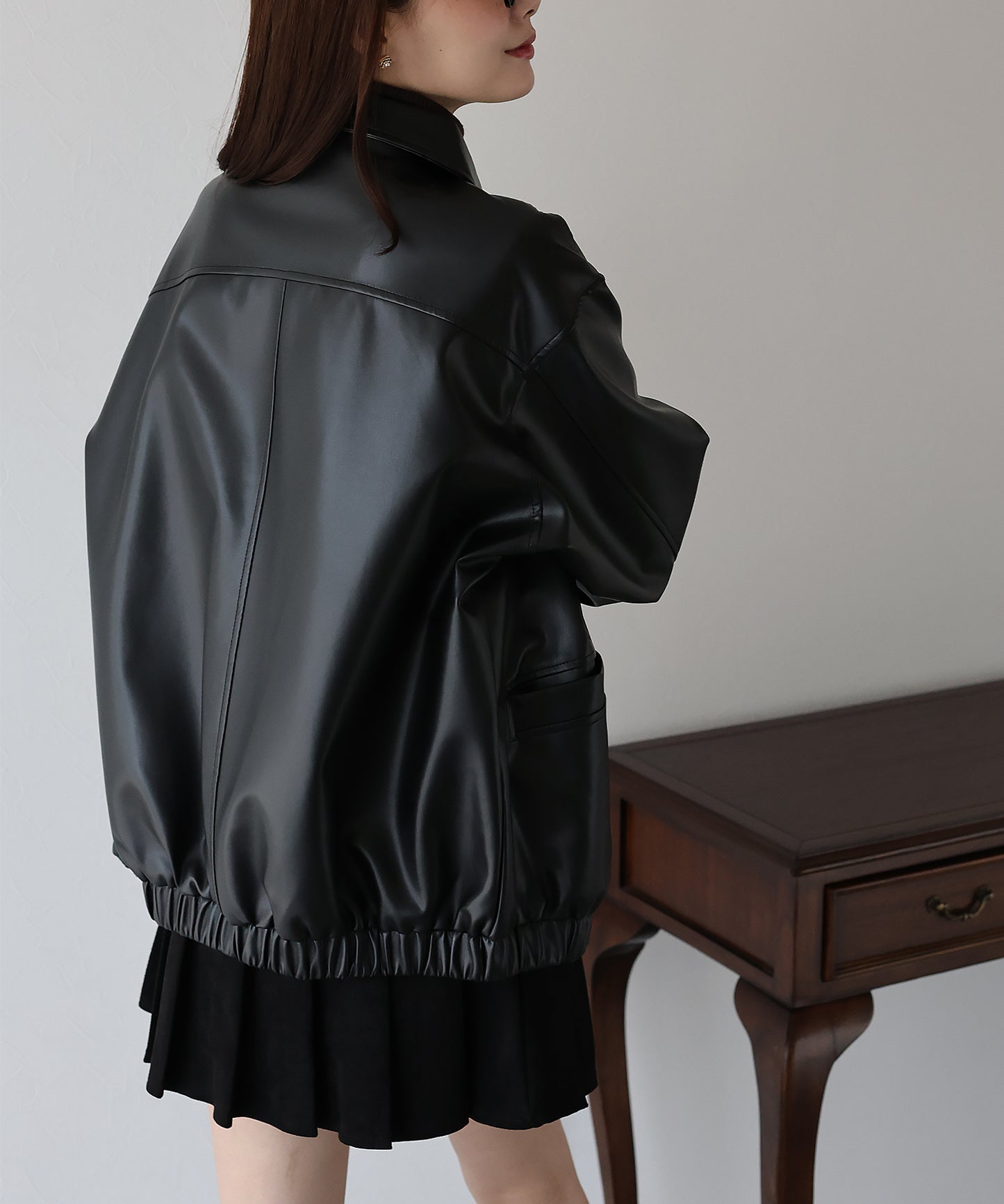 フェイクレザージャケット