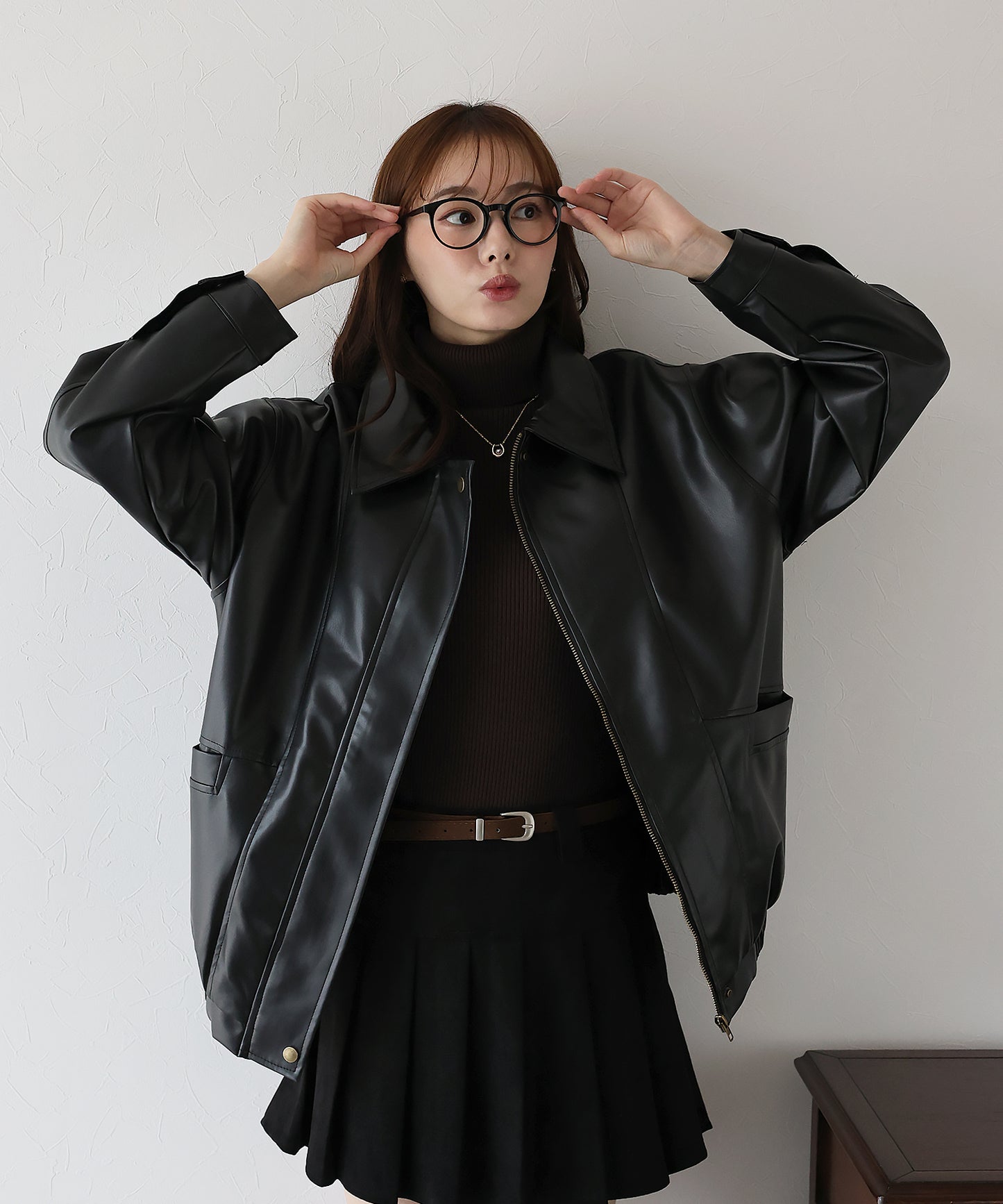 フェイクレザージャケット