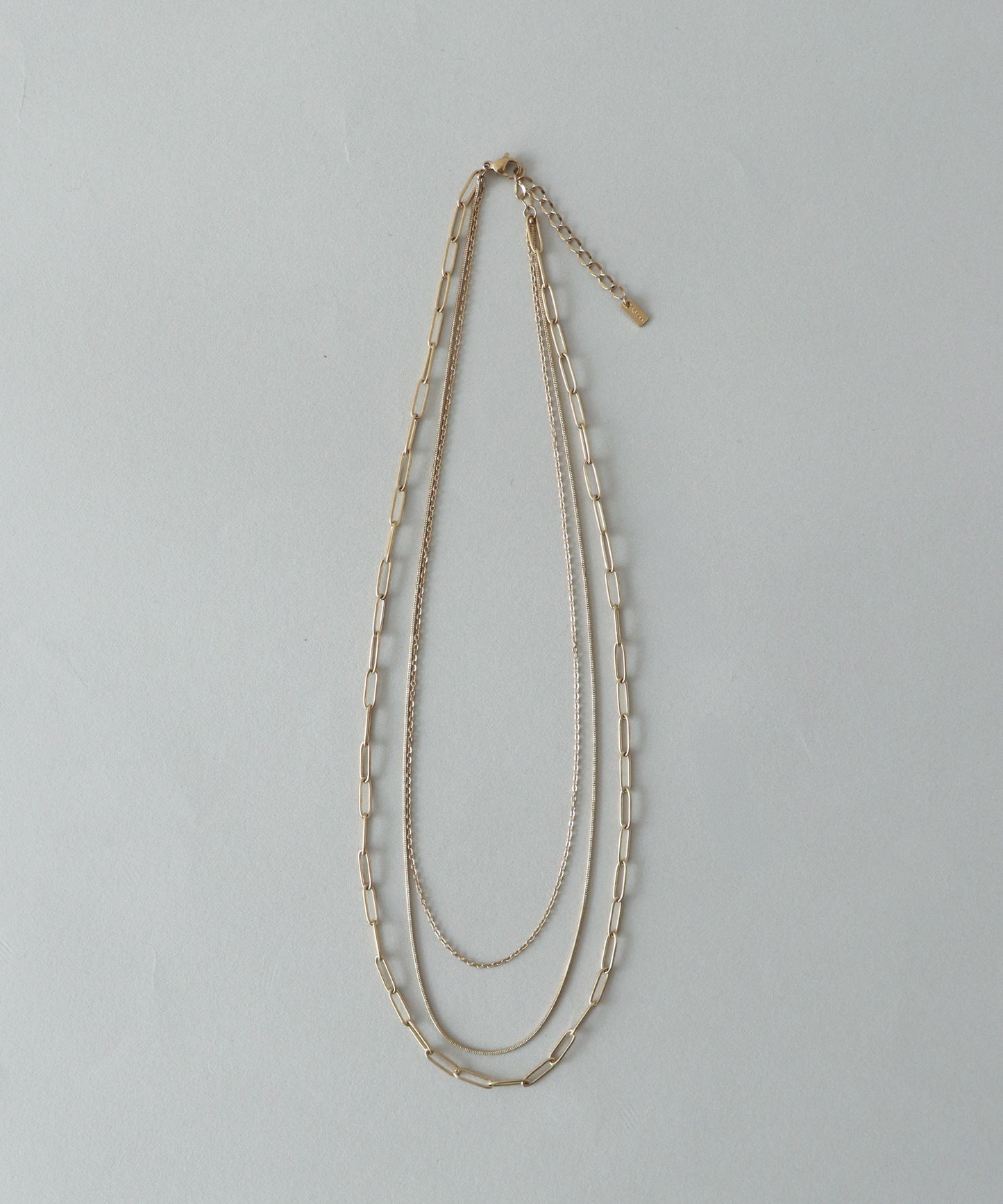 【早割5％OFF】トリプルチェーンネックレス/ サージカルステンレス【ネコポス】