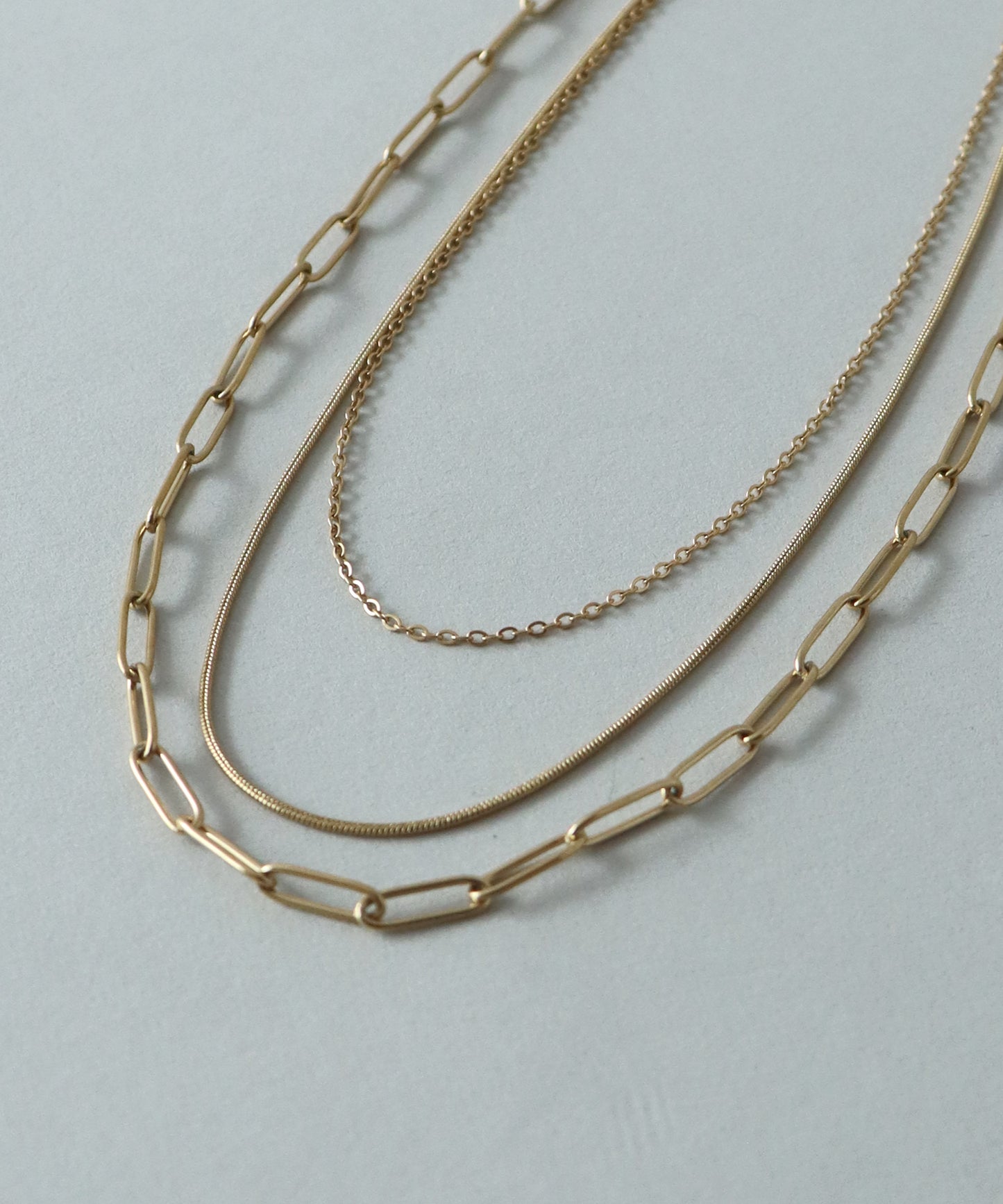 【早割5％OFF】トリプルチェーンネックレス/ サージカルステンレス【ネコポス】