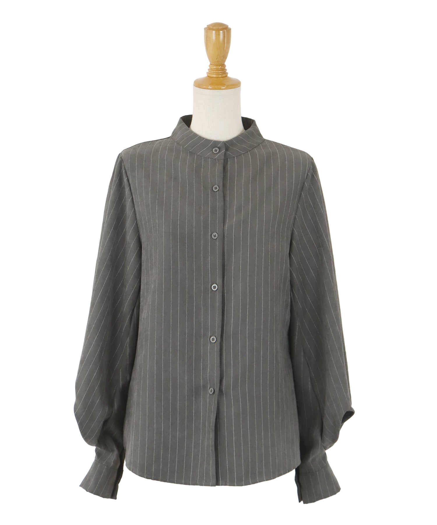 スタンドカラーボリュームスリーブシャツ – BLUE ONLINE