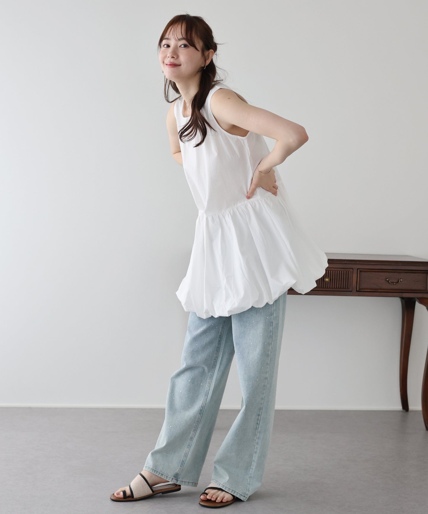 【早割5％OFF】バルーンミニワンピース