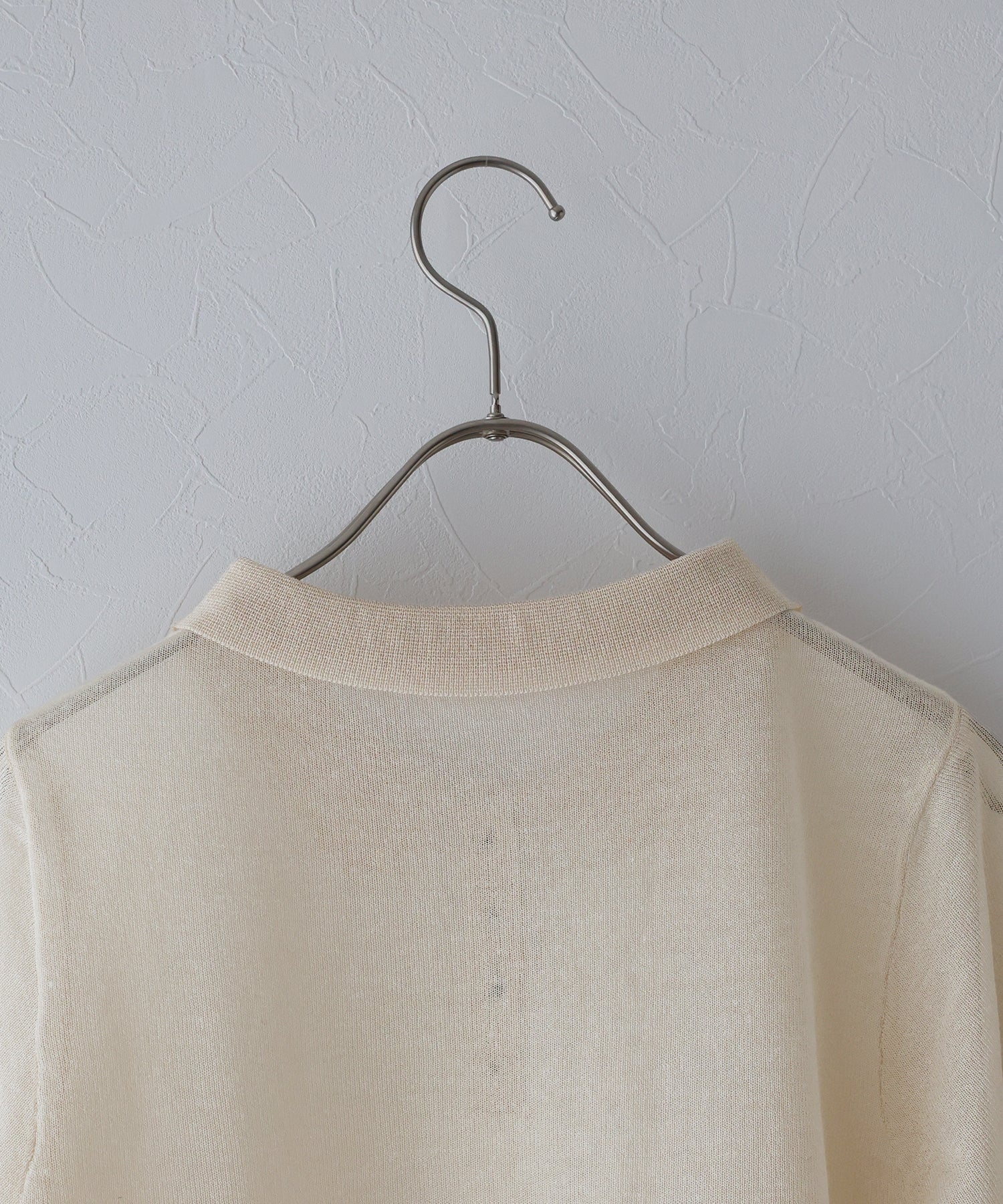 TIME SALE】麻混シアーニットポロシャツ[J by blue]【ネコポス