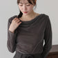 ベロアドレープネックトップス【ネコポス】