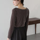 ベロアドレープネックトップス【ネコポス】