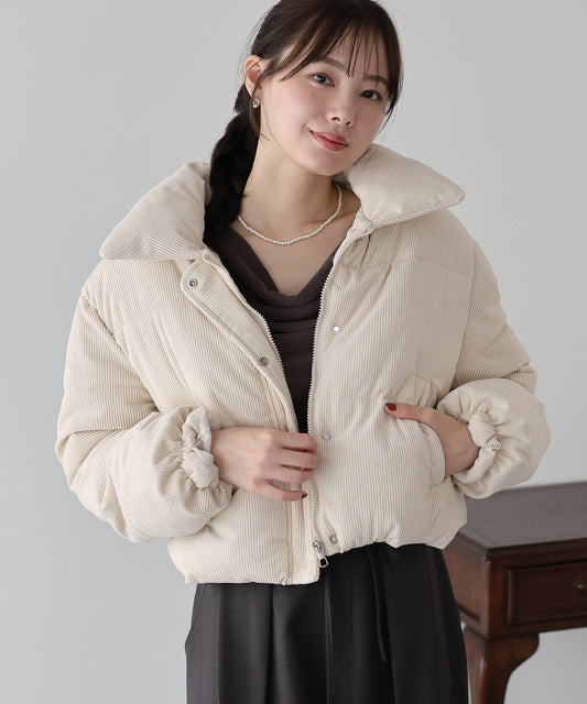 コーデュロイダウンジャケット