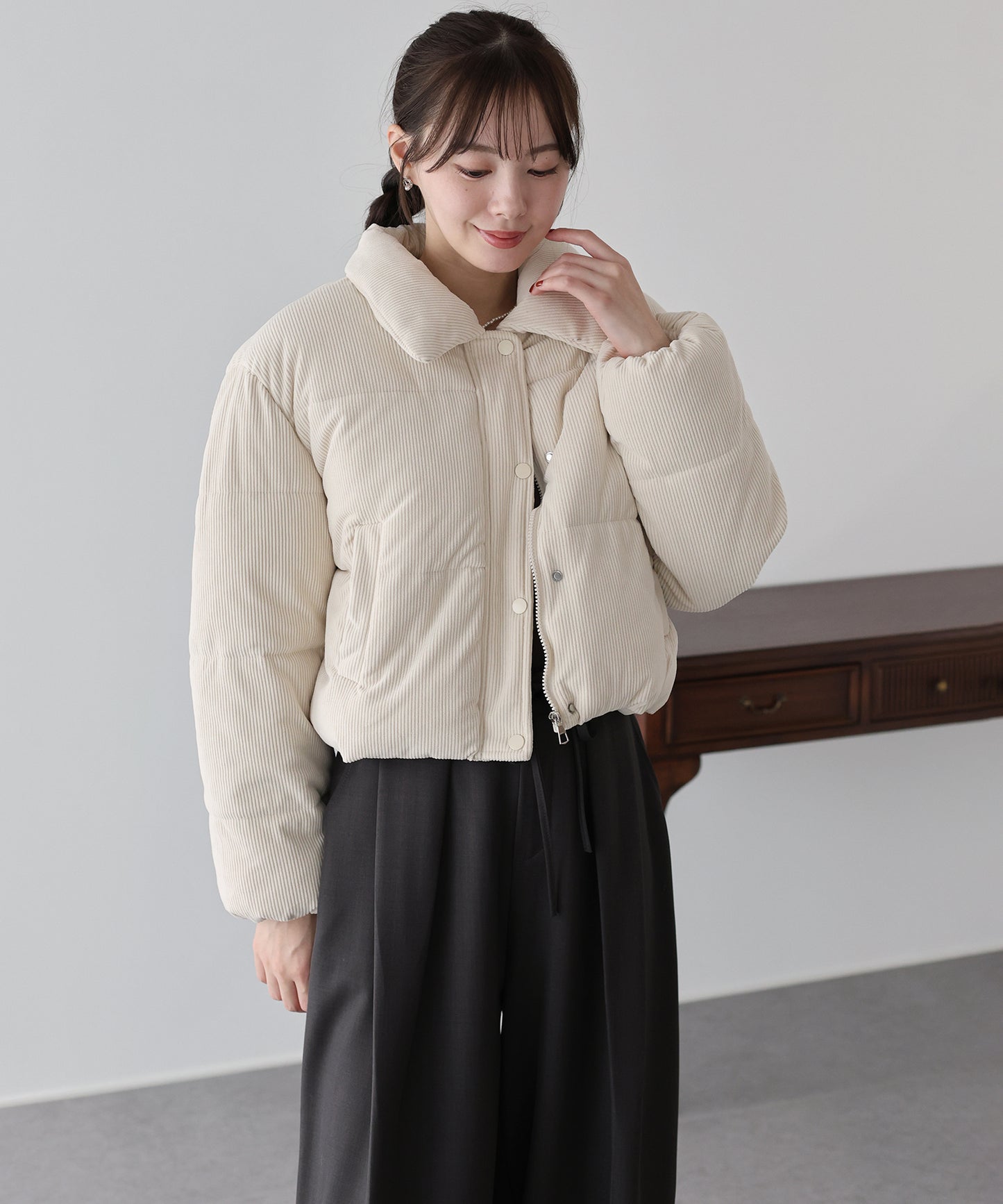 コーデュロイダウンジャケット