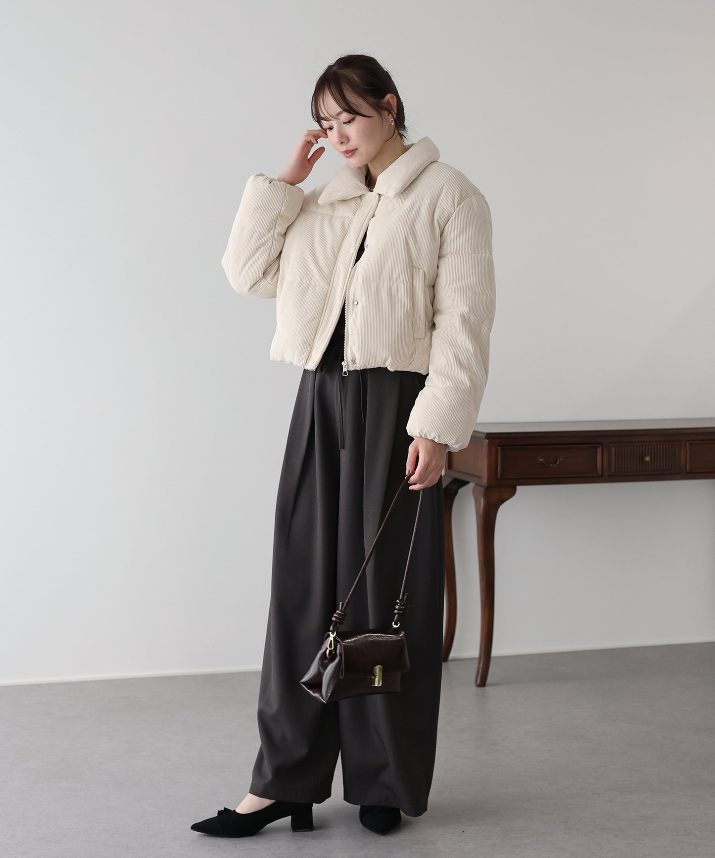 コーデュロイダウンジャケット