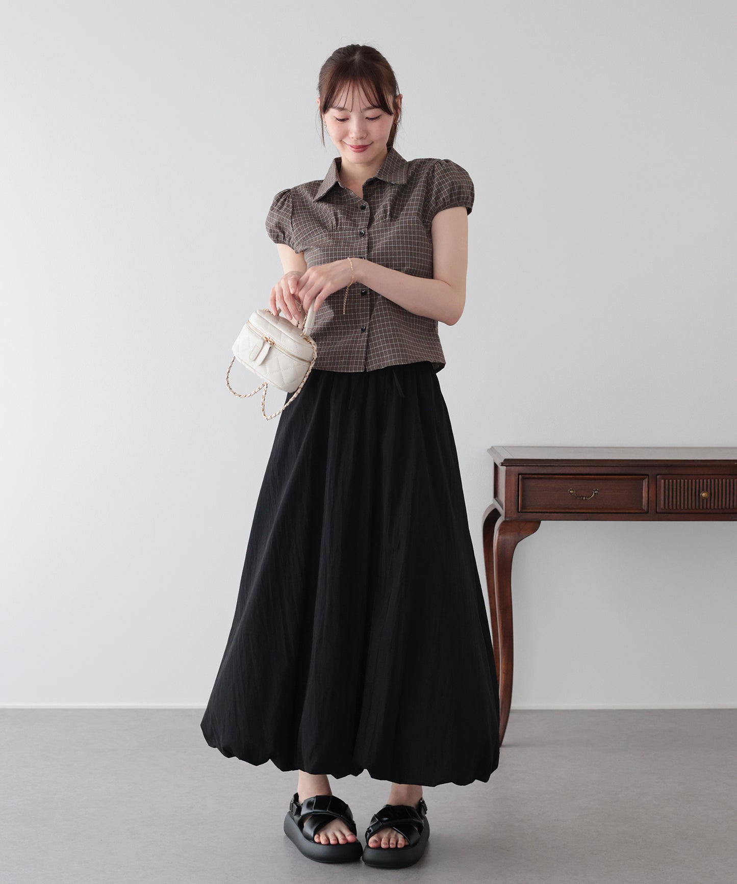 【早割5％OFF】バルーンロングスカート