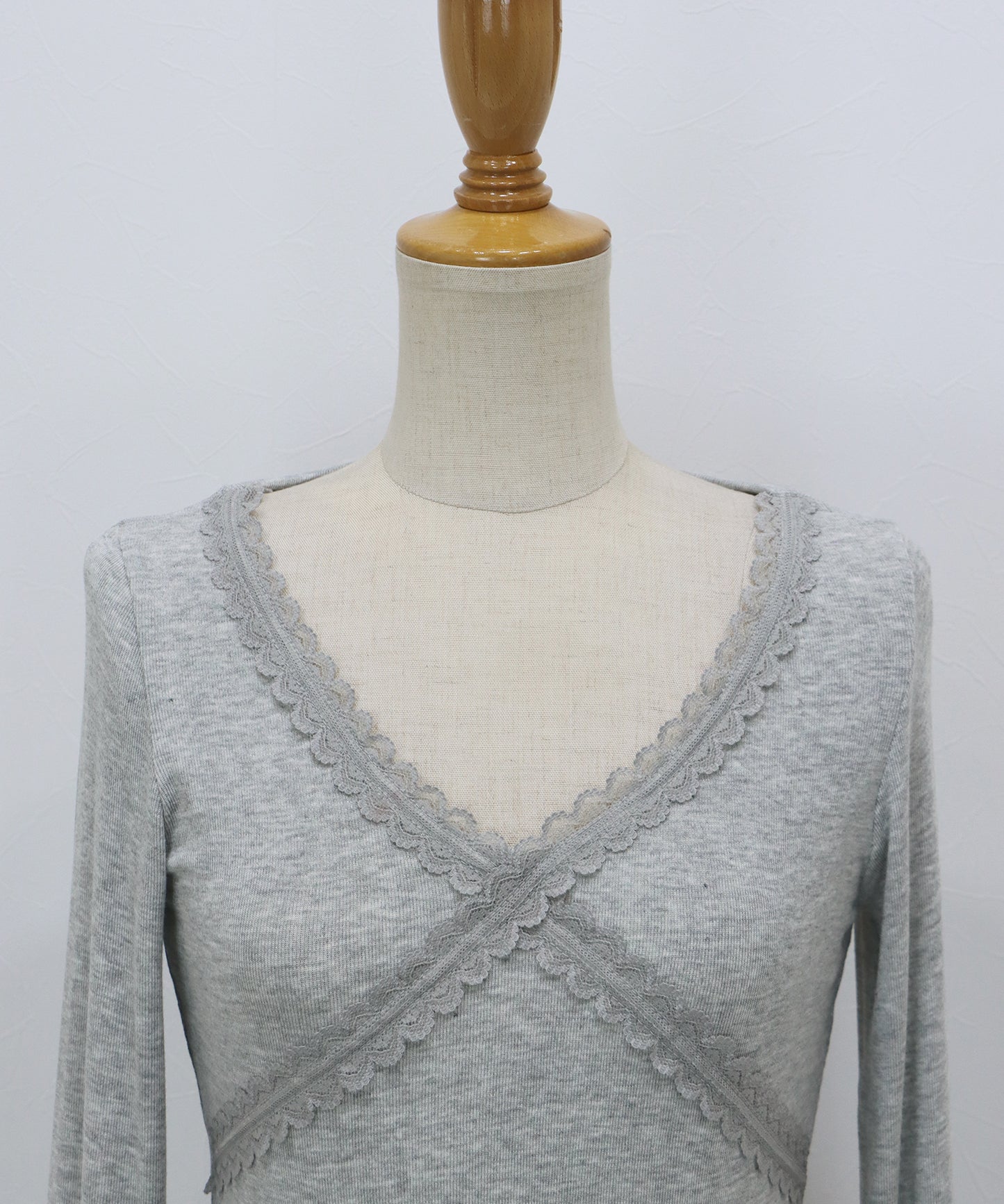 【早割5％OFF】クロスレーストリムカットソー【ネコポス】