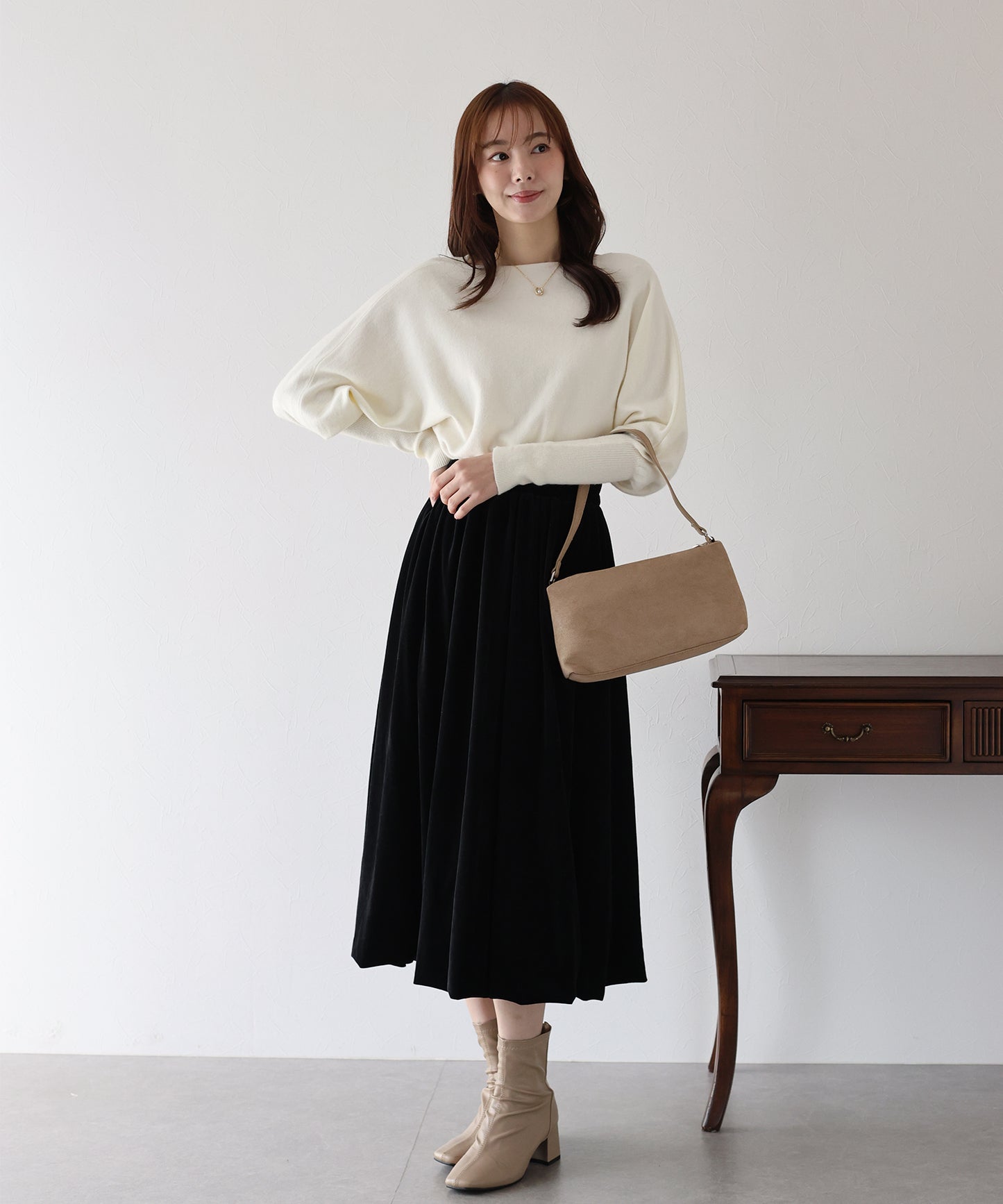 ベロアバルーンスカート