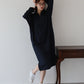 【早割5％OFF】ハーフジップスウェットワンピース