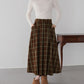 丈が選べるチェックロングスカート