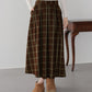 丈が選べるチェックロングスカート