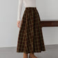 丈が選べるチェックロングスカート