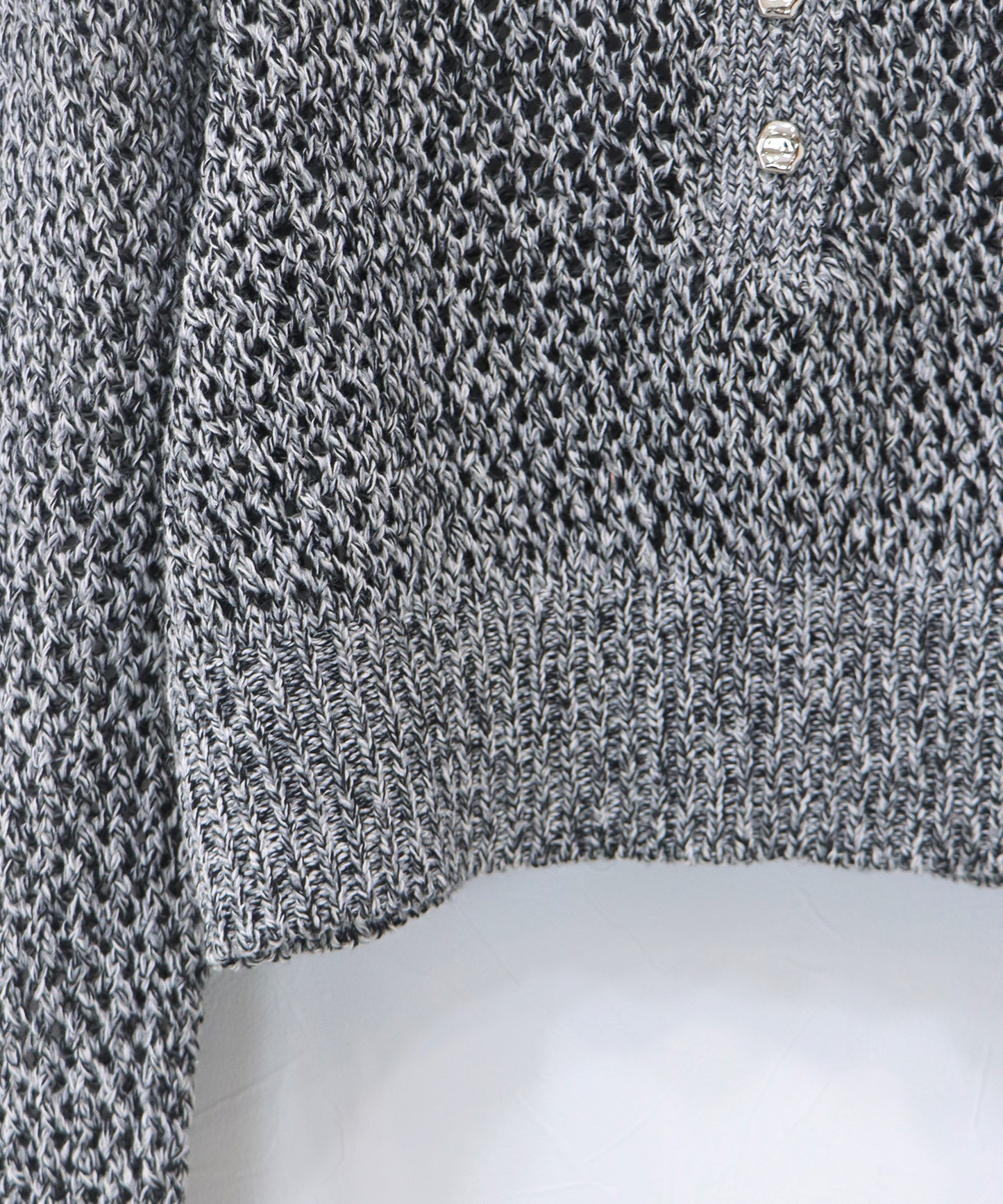 【早割5％OFF】クロシェメッシュポロニット