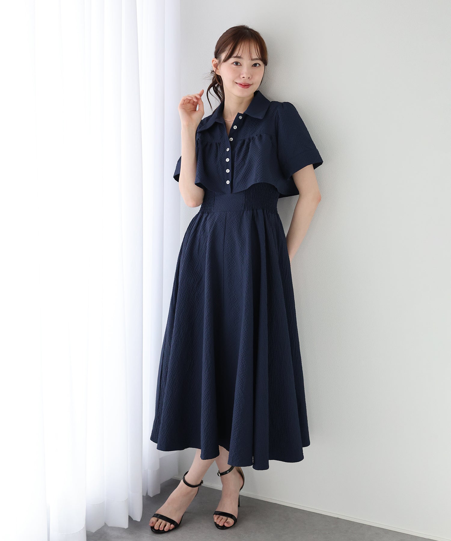 選べる着丈》ウエストシェイプシャツワンピース – BLUE ONLINE