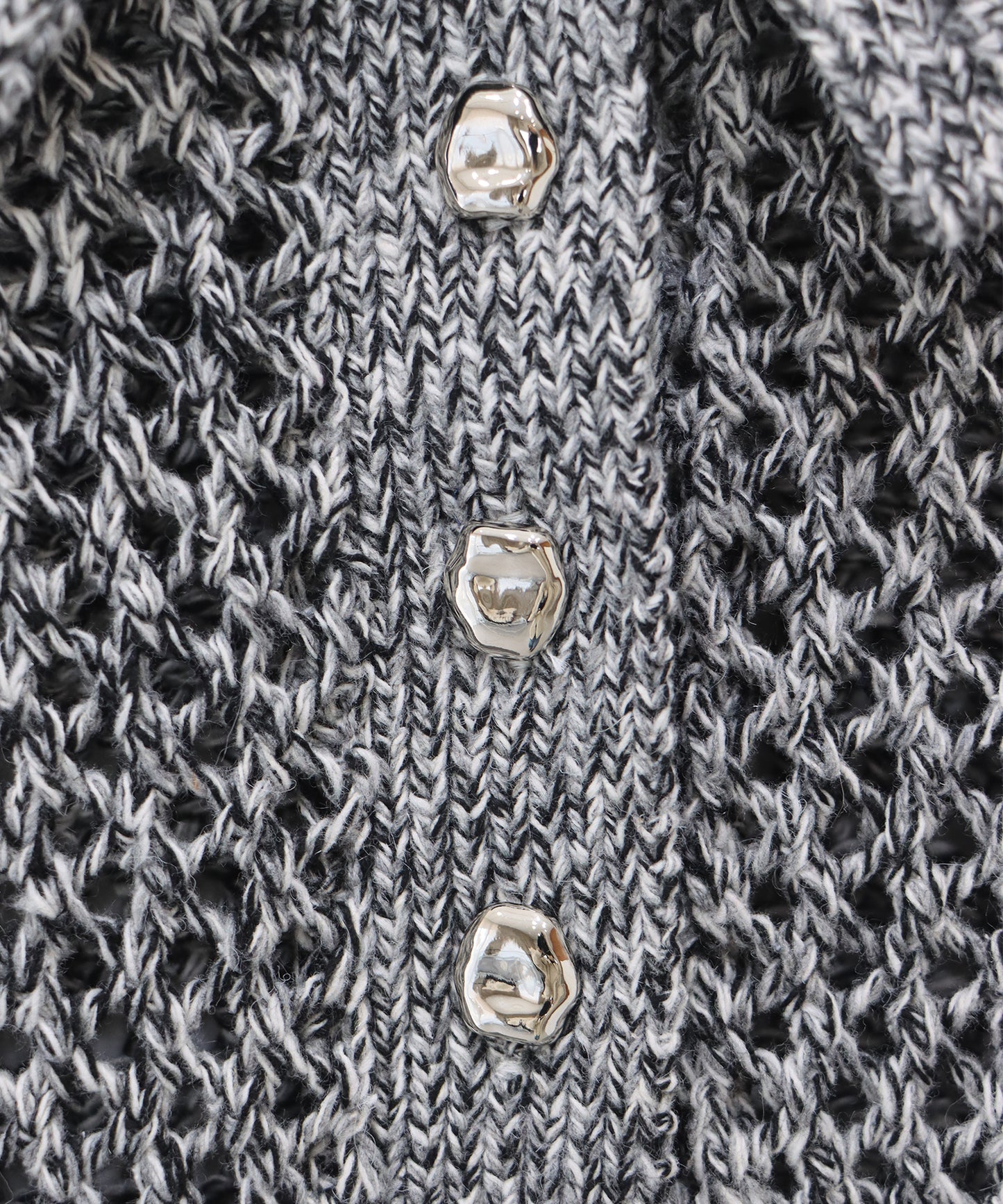 【早割5％OFF】クロシェメッシュポロニット